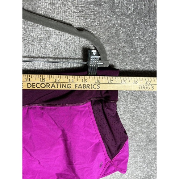 Athleta Track This Run Stretch‎ Athletic Shorts Womens Large Electric Fuchsia - Picture 11 of 12